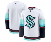 Men's Seattle Kraken Blank White 2024-25 Away Stitched Hockey Jersey