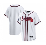 Men's Atlanta Braves Blank 2021 White World Series Champions Cool Base Stitched Jersey