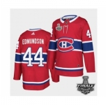 Men's Adidas Canadiens #44 Joel Edmundson Red Road Authentic 2021 Stanley Cup Jersey