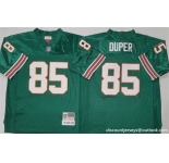 Men's Miami Dolphins #85 Mark Duper Aqua Throwback Stitched Football Jersey