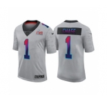 Men's Cincinnati Bengals #1 Ja'Marr Chase 2022 Gray Super Bowl LVI Limited Stitched Jerse