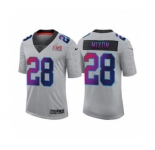 Men's Cincinnati Bengals #28 Joe Mixon 2022 Gray Super Bowl LVI Limited Stitched Jersey
