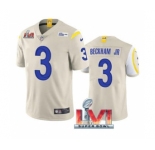 Men's Los Angeles Rams #3 Odell Beckham Jr. Bone 2022 Super Bowl LVI Vapor Limited Stitched Jersey