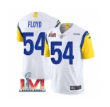 Men's Los Angeles Rams #54 Leonard Floyd White 2022 Super Bowl LVI Vapor Limited Stitched Jersey