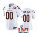 Men's Cincinnati Bengals ACTIVE PLAYER Custom White 2022 Super Bowl LVI Vapor Limited Stitched Jersey