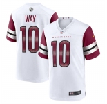 Men's Washington Commanders #10 Way Game White Stitched Football Jersey