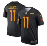 Men's Washington Commanders #11 Carson Wentz 2022 Black Game Stitched Jersey