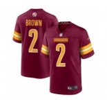Men's Washington Commanders #2 Dyami Brown 2022 Burgundy Game Stitched Jersey