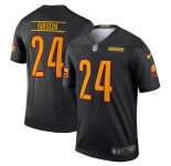 Men's Washington Commanders #24 Antonio Gibson 2022 Black Game Stitched Jersey