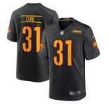 Men's Washington Commanders #31 Kamren Curl 2022 Black Game Stitched Jersey