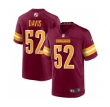 Men's Washington Commanders #52 Jamin Davis 2022 Burgundy Game Stitched Jersey