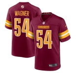 Men's Washington Commanders #54 Wagner Burgundy Game Stitched Football Jersey