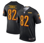 Men's Washington Commanders #82 Thomas 2022 Black Game Stitched Jersey