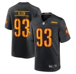 Men's Washington Commanders #93 Jonathan Allen 2022 Black Game Stitched Jersey