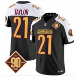 Men Washington Commanders #21 Sean Taylor Black White F U S E 2024  Limited Stitched Football Jersey