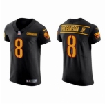 Men Washington Commanders 8 Brian Robinson Jr Black Vapor Limited Stitched Jersey