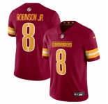 Men Washington Commanders #8 Brian Robinson Jr Burgundy 2024 Vapor Limited Stitched Football Jersey