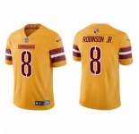 Men Washington Commanders #8 Brian Robinson Jr Yellow Vapor Limited Stitched Jersey