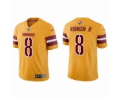 Men Washington Commanders #8 Brian Robinson Jr Yellow Vapor Limited Stitched Jersey