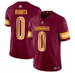 Men's Washington Commanders #0 Marcus Mariota Burgundy Vapor Limited Football Stitched Jersey