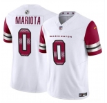Men's Washington Commanders #0 Marcus Mariota White 2023 F.U.S.E. Vapor Limited Football Stitched Jersey