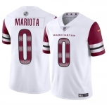 Men's Washington Commanders #0 Marcus Mariota White Vapor Limited Football Stitched Jersey