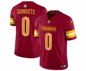 Men's Washington Commanders #0 Mike Sainristill Burgundy 2025 Draft F.U.S.E. Vapor Limited Football Stitched Jersey