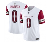 Men's Washington Commanders #0 Mike Sainristill White 2025 F.U.S.E. Vapor Limited Football Stitched Jersey