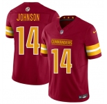 Men's Washington Commanders #14 Josh Johnson Burgundy 2025 Draft F.U.S.E. Vapor Limited Football Stitched Jersey