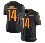Men's Washington Commanders #14 Sam Howell Nike Black Alternate Vapor Untouchable Limited Jersey