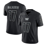 Men's Washington Commanders #17 Terry McLaurin Black Reflective Limited Stitched Football Jersey