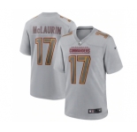 Men's Washington Commanders #17 Terry McLaurin Gray Atmosphere Fashion Stitched Game Jersey