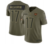 Men's Washington Commanders #17 Terry McLaurin Olive 2025 Salute to Service Limited Football Stitched Jersey