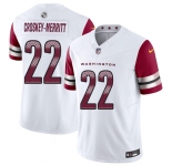 Men's Washington Commanders #22 Jacory Croskey-Merritt White 2025 F.U.S.E. Vapor Limited Football Stitched Jersey