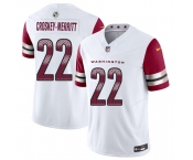 Men's Washington Commanders #22 Jacory Croskey-Merritt White 2025 F.U.S.E. Vapor Limited Football Stitched Jersey