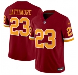 Men's Washington Commanders #23 Marshon Lattimore Burgundy 2025 F.U.S.E. Throwback Limited Football Stitched Jersey