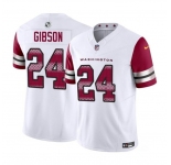 Men's Washington Commanders #24 Antonio Gibson White 2023 F.U.S.E. Vapor Limited Football Stitched Jersey