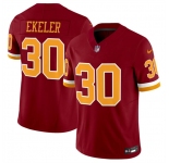 Men's Washington Commanders #30 Austin Ekeler Burgundy 2025 F.U.S.E. Throwback Limited Football Stitched Jersey