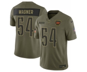 Men's Washington Commanders #54 Bobby Wagner Olive 2025 Salute to Service Limited Football Stitched Jersey