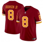 Men's Washington Commanders #8 Brian Robinson Jr. Burgundy 2025 F.U.S.E. Throwback Limited Football Stitched Jersey