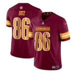 Men's Washington Commanders #86 Zach Ertz Burgundy Vapor Limited Football Stitched Jersey
