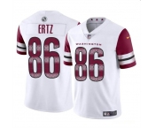 Men's Washington Commanders #86 Zach Ertz White Vapor Limited Football Stitched Jersey