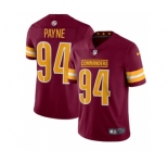 Men's Washington Commanders #94 Da'Ron Payne 2022 Burgundy Vapor Limited Stitched Jersey