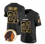 Men's Washington Redskins #21 Sean Taylor Black 2023 F.U.S.E Stitched Football Limited Golden Edition Jersey