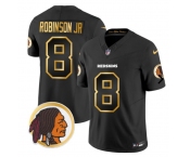 Men's Washington Redskins #8 Brian Robinson 2023 F.U.S.E Olive Black Gold Nike Limited Jersey