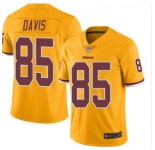 Men's Washington Redskins #85 Vernon Davis Gold Vapor Untouchable Limited NFL Stitched Jersey