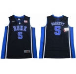 DUKE Blue Devils #5 R.J. Barrett Black Blue Basketball Elite Stitched NCAA Jersey