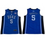 DUKE Blue Devils #5 R.J. Barrett Blue Black Basketball Elite Stitched NCAA Jersey