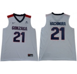 Gonzaga Bulldogs #21 Rui Hachimura White College Basketball Jersey