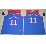 Kansas Jayhawks #11 Josh Jackson Royal Blue Basketball Stitched NCAA Jersey